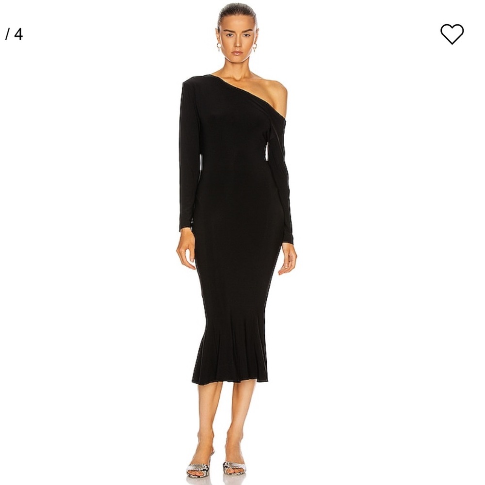 Norma Kamali drop shoulder midi dress